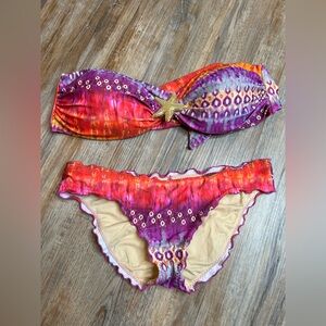 Luli Fama 2 Piece Swimsuit - Large Top/Small Bottoms